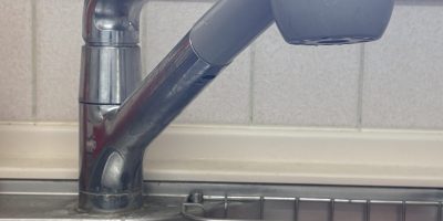 混合栓（蛇口）交換前の画像