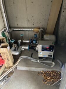 交換前の給水加圧ポンプユニット