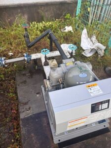 交換後の給水加圧ポンプユニット