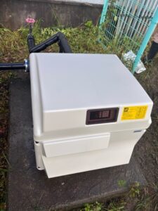 屋外カバー設置、施工完了後