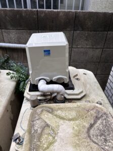 交換後の給水ポンプ