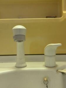 交換後の洗面混合水栓