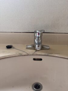 交換後の洗面蛇口