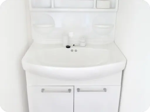 洗面所の水トラブルイメージ