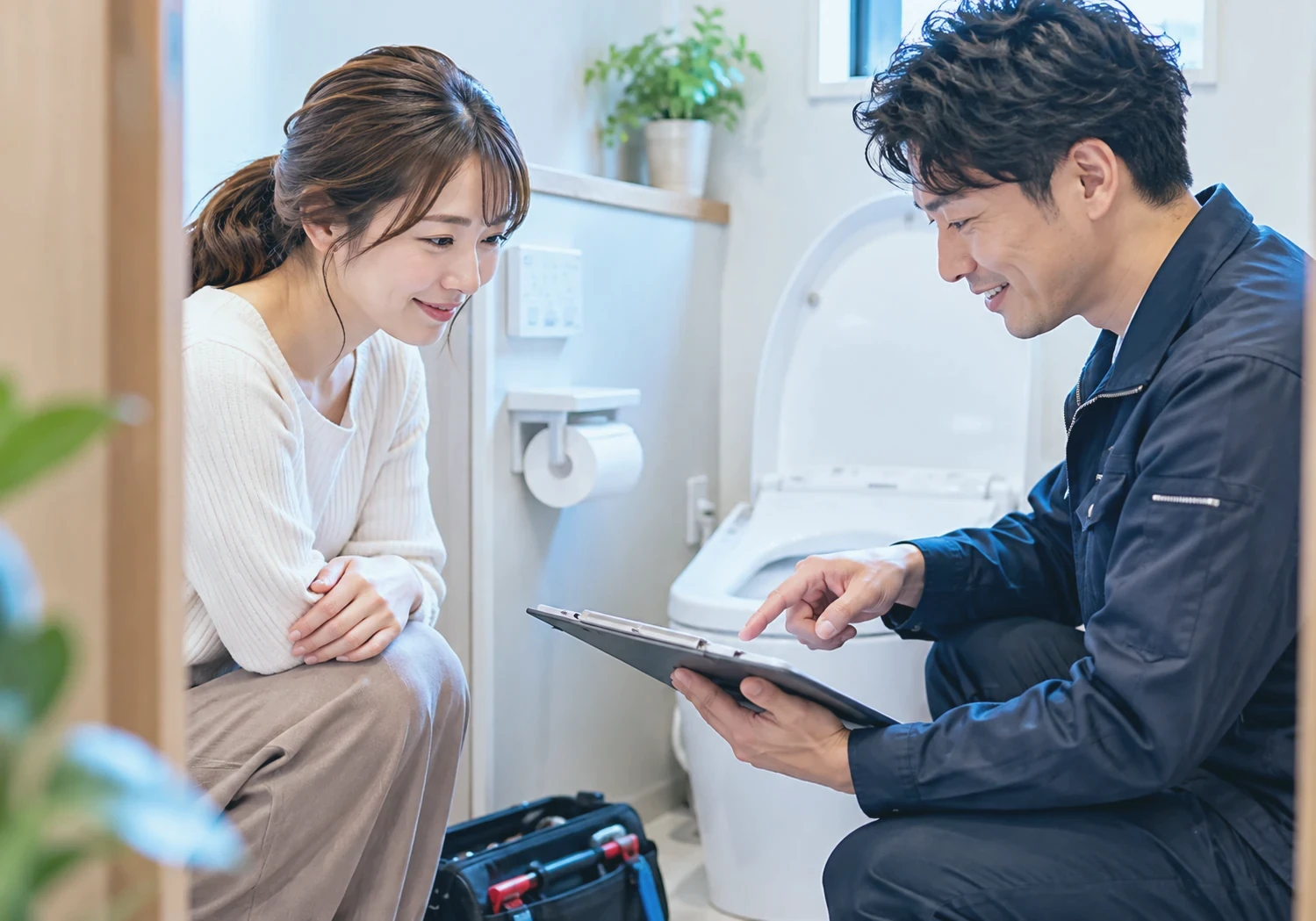 SPR POINT 01 SPRtone 事前見積りで明朗会計の水道修理サービスイメージ