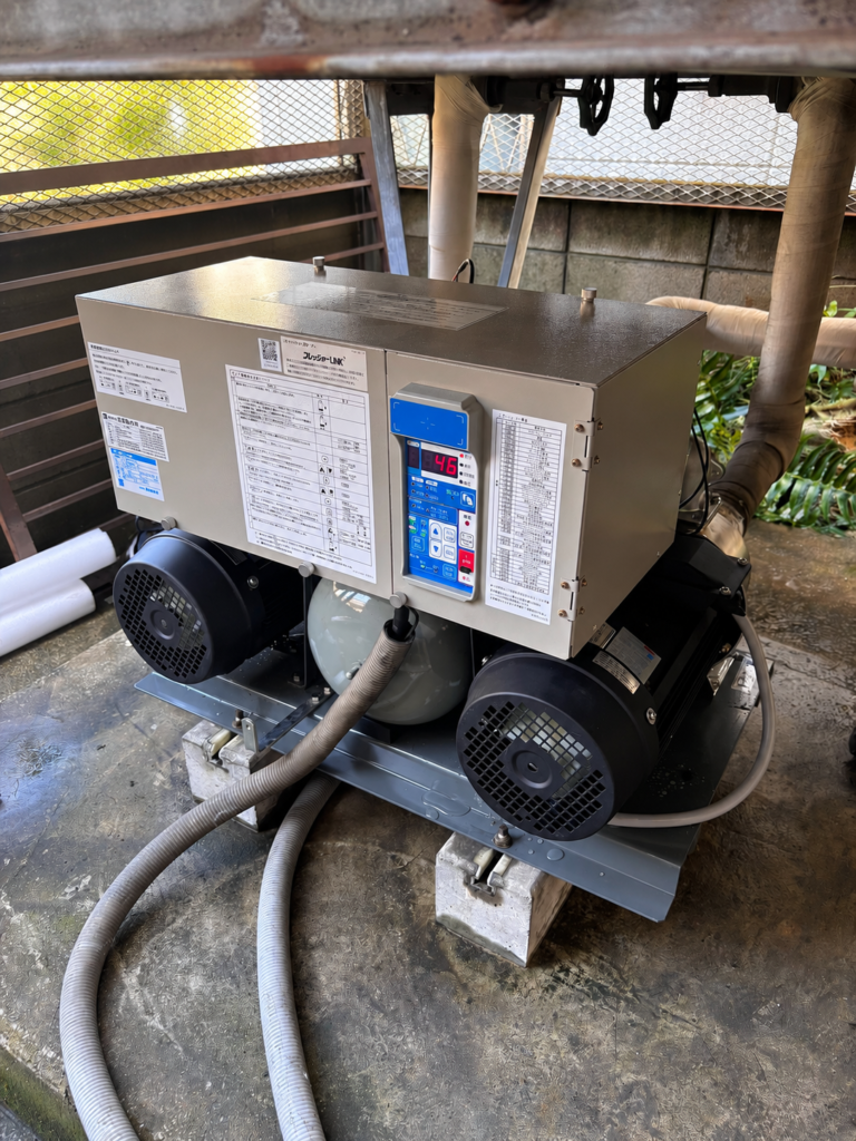 足立区 給水ポンプユニット交換 EBARA 50BNAME3.7N 施工後2